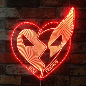 Marvel Deadpool & Wolverine Best Friends RGB LED Sign