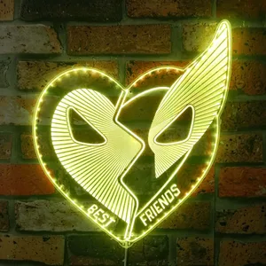 Marvel Deadpool & Wolverine Best Friends RGB LED Sign