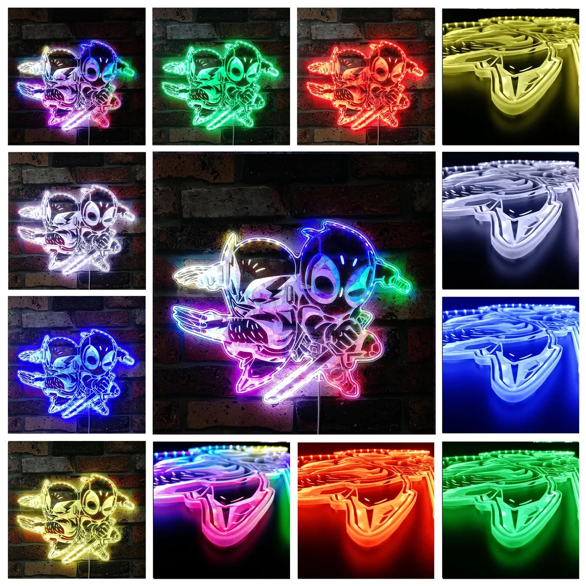 Marvel Deadpool & Wolverine RGB LED Sign
