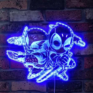 Marvel Deadpool & Wolverine RGB LED Sign