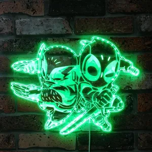 Marvel Deadpool & Wolverine RGB LED Sign