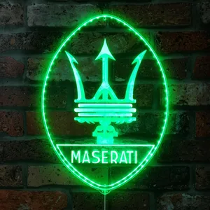 Maserati Logo RGB LED Sign
