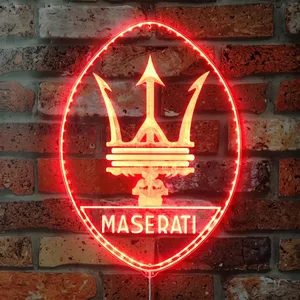 Maserati Logo RGB LED Sign