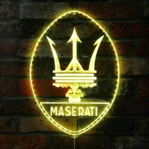 Maserati Logo RGB LED Sign