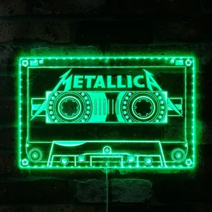 Metallica Cassette Logo RGB LED Sign