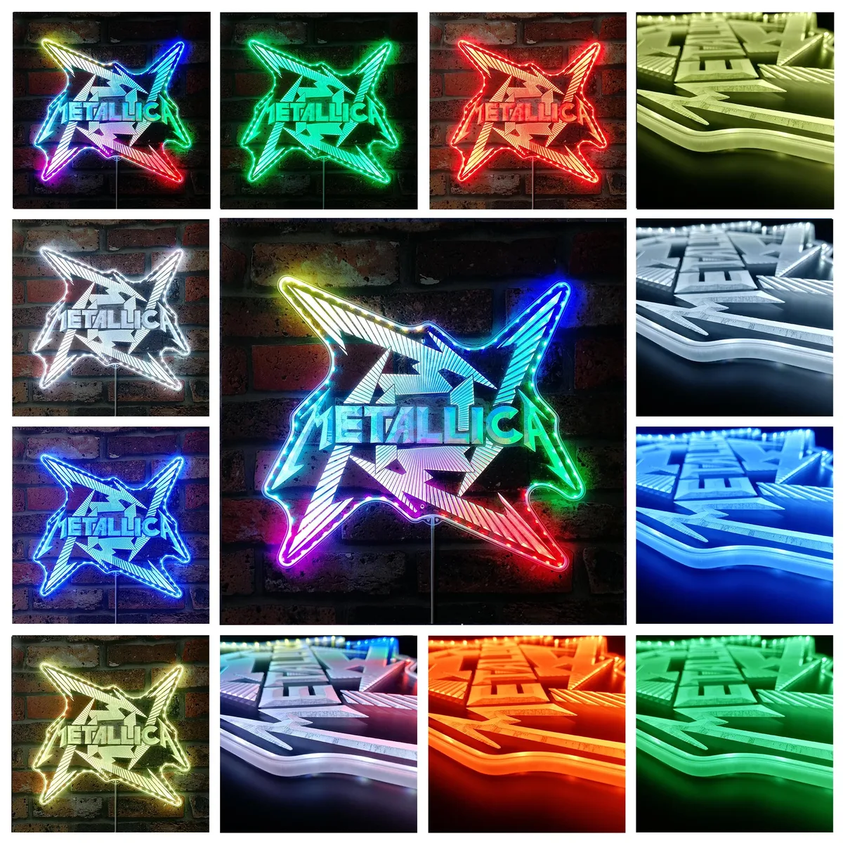 Metallica Logo RGB LED Sign