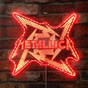 Metallica Logo RGB LED Sign