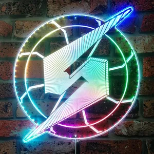 Metroid Prime Logo RGB LED Sign