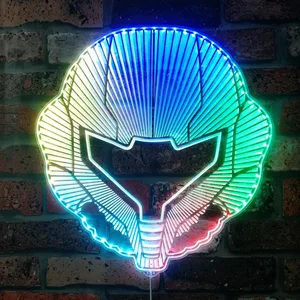 Metroid Samus RGB LED Sign