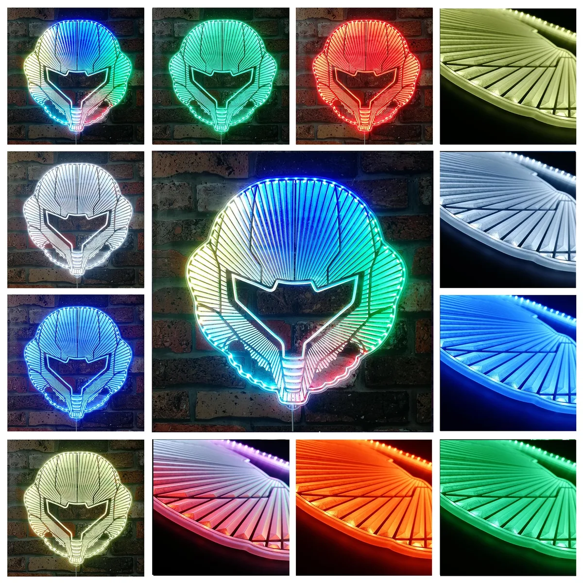 Metroid Samus RGB LED Sign