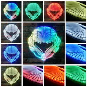 Metroid Samus RGB LED Sign