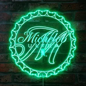 Michelob Ultra  Bottle Cap RGB LED Sign