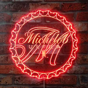 Michelob Ultra  Bottle Cap RGB LED Sign