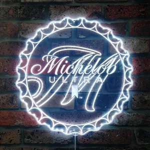 Michelob Ultra  Bottle Cap RGB LED Sign