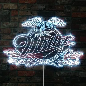 Miller Eagle Since 1855 RGB LED Sign