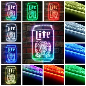 Miller Lite Can RGB LED Sign