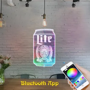 Miller Lite Can RGB LED Sign