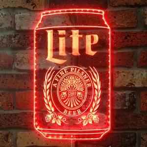 Miller Lite Can RGB LED Sign
