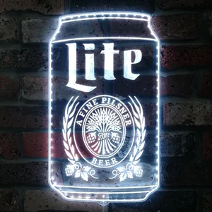 Miller Lite Can RGB LED Sign