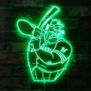 Milwaukee Brewers Baseball RGB LED Sign