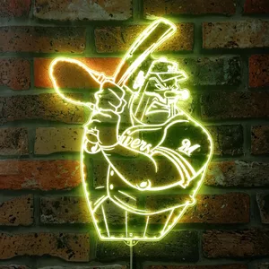 Milwaukee Brewers Baseball RGB LED Sign