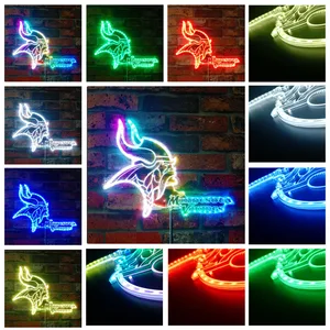 Minnesota Vikings Logo RGB LED Sign