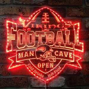 Minnesota Vikings Man Cave RGB LED Sign