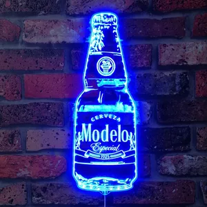 Modelo Cerveza Bottle Bottle RGB LED Sign