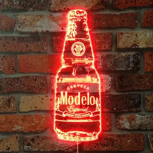 Modelo Cerveza Bottle Bottle RGB LED Sign
