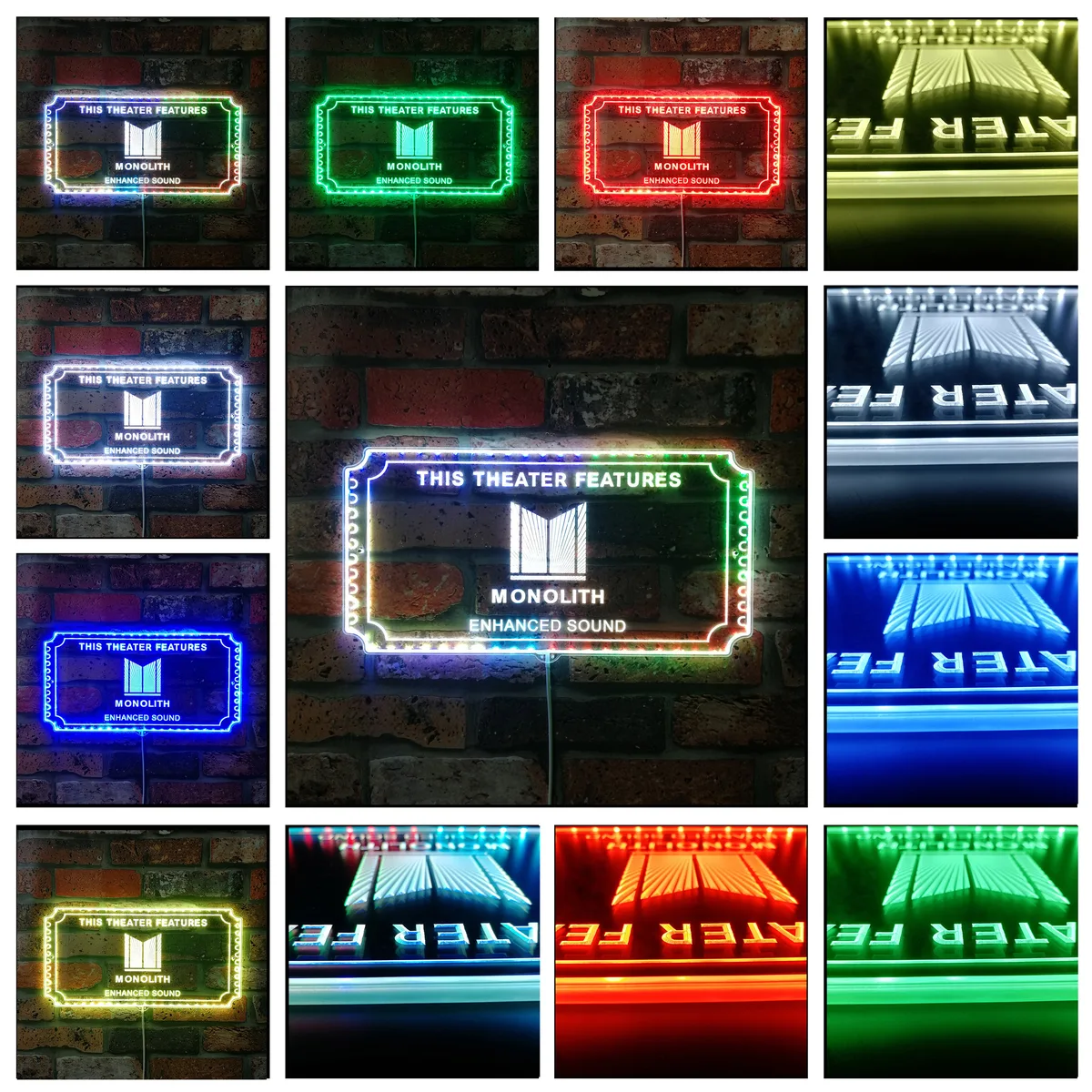 Monolith Theater Sign RGB LED Sign