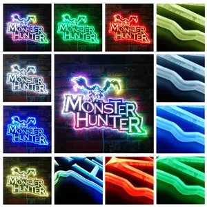 Monster Hunter Logo RGB LED Sign