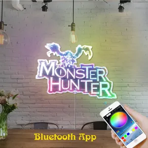 Monster Hunter Logo RGB LED Sign