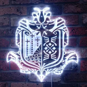 Monster Hunter World Logo RGB LED Sign