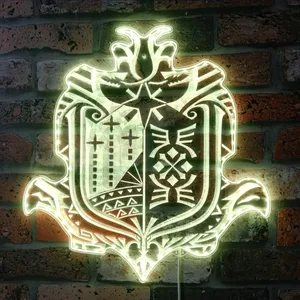 Monster Hunter World Logo RGB LED Sign