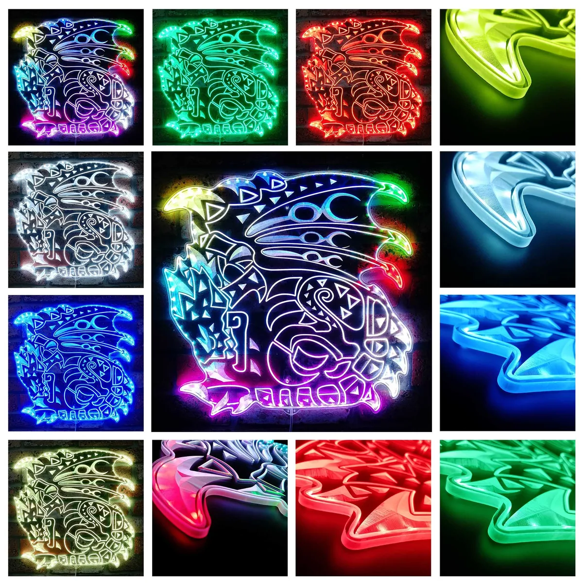 Monster Hunter World Rathalos RGB LED Sign