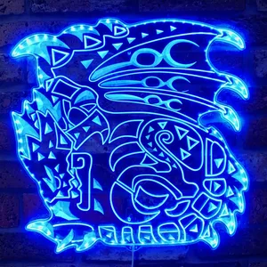 Monster Hunter World Rathalos RGB LED Sign