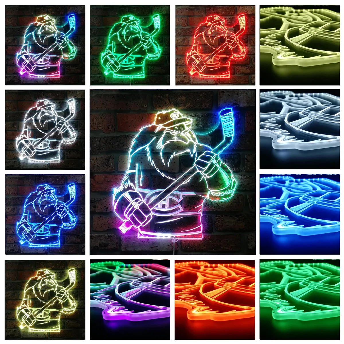Montreal Canadiens Bardown RGB LED Sign