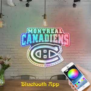 Montreal Canadiens Text Logo RGB LED Sign