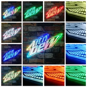 Mountain Dew Mtn Dew Logo RGB LED Sign