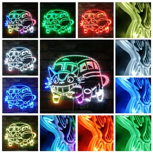 My Neighbor Totoro Cat Bus RGB LED Sign