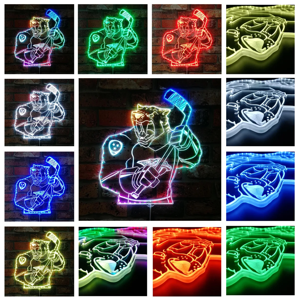 Nashville Predators Bardown RGB LED Sign