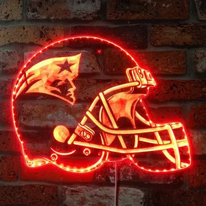New England Patriots Helmet Logo RGB LED Sign