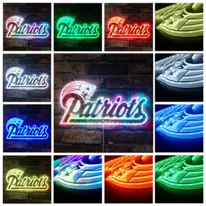 New England Patriots Logo RGB LED Sign