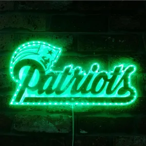 New England Patriots Logo RGB LED Sign