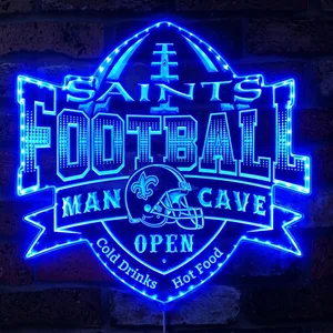 New Orleans Saints Man Cave RGB LED Sign