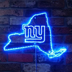 New York Giants State Map RGB LED Sign