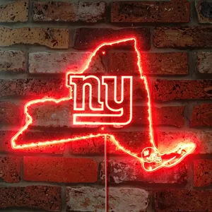 New York Giants State Map RGB LED Sign