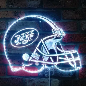 New York Jets Helmet Logo RGB LED Sign