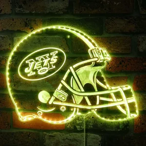 New York Jets Helmet Logo RGB LED Sign