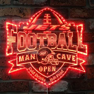 New York Jets Man Cave RGB LED Sign